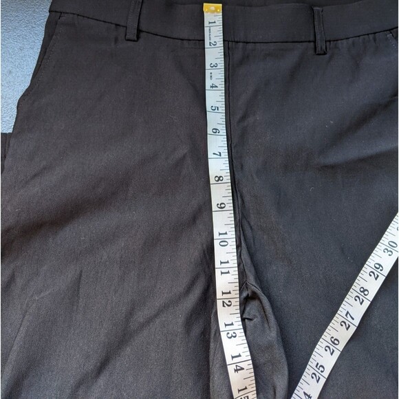 Rafaella Pant Women's Black Pull On Elastic Waist Straight Leg Ankle Size 10 - Picture 6 of 10
